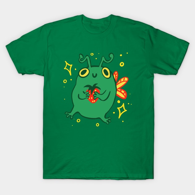 Fairy frog strawberry T-Shirt by TheDoodlemancer